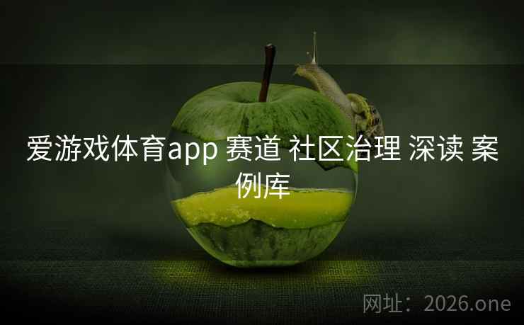 爱游戏体育app 赛道 社区治理 深读 案例库