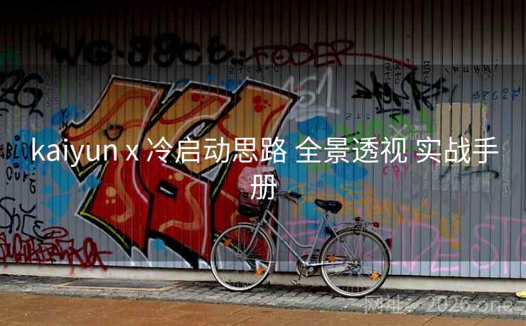 kaiyun x 冷启动思路 全景透视 实战手册