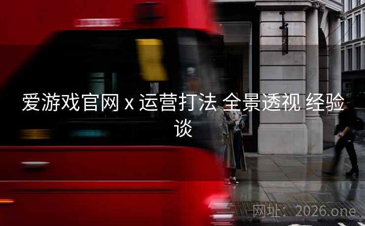 爱游戏官网 x 运营打法 全景透视 经验谈