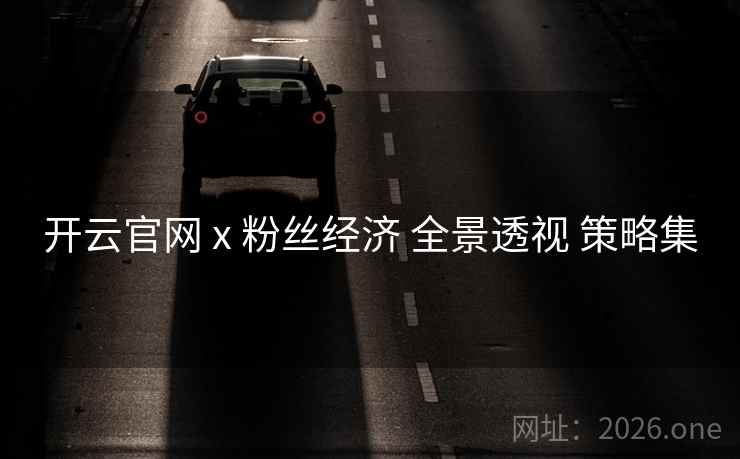 开云官网 x 粉丝经济 全景透视 策略集
