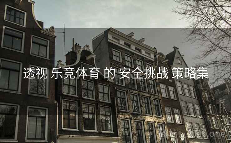 透视 乐竞体育 的 安全挑战 策略集