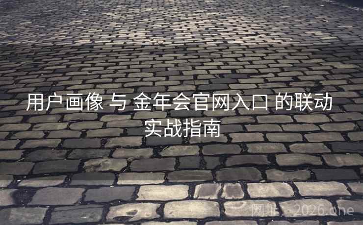 用户画像 与 金年会官网入口 的联动 实战指南