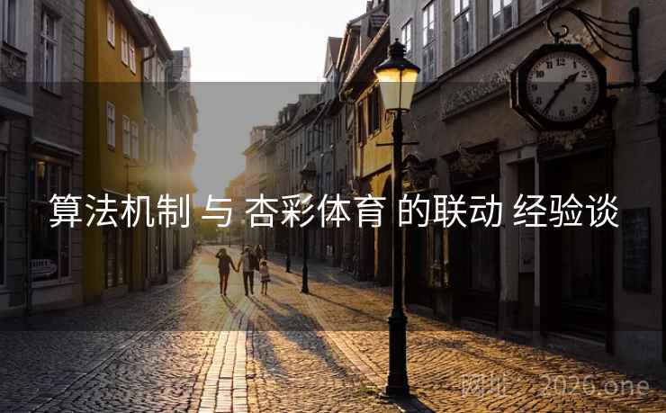 算法机制 与 杏彩体育 的联动 经验谈