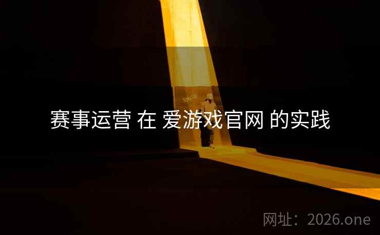 赛事运营 在 爱游戏官网 的实践